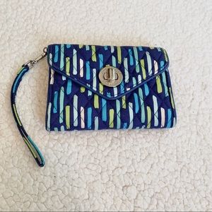 Vera Bradley Blue Wristlet